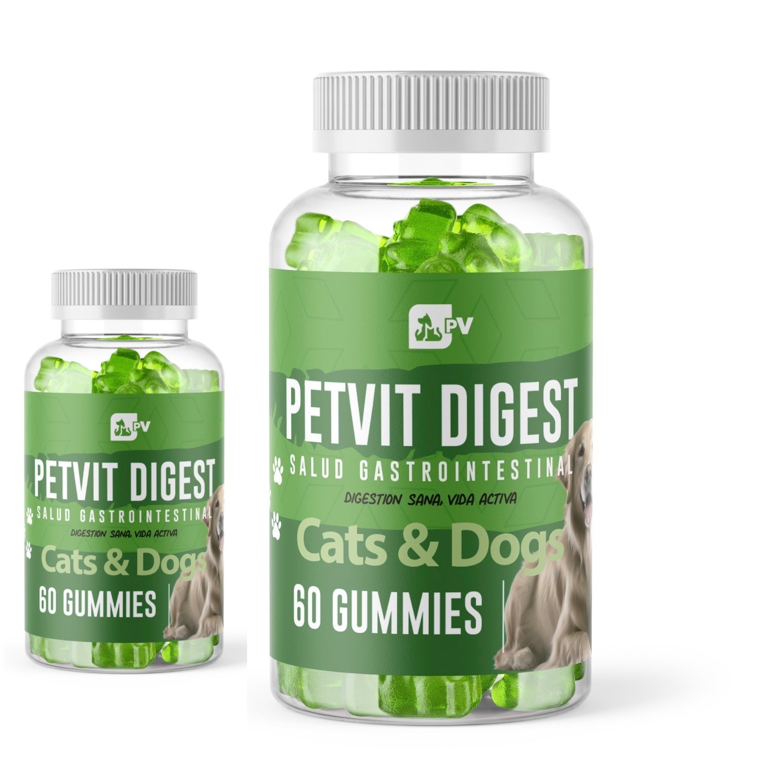Petvit Pack 2 Digest Suplemento Natural digestion Perros Gatos - Petvit