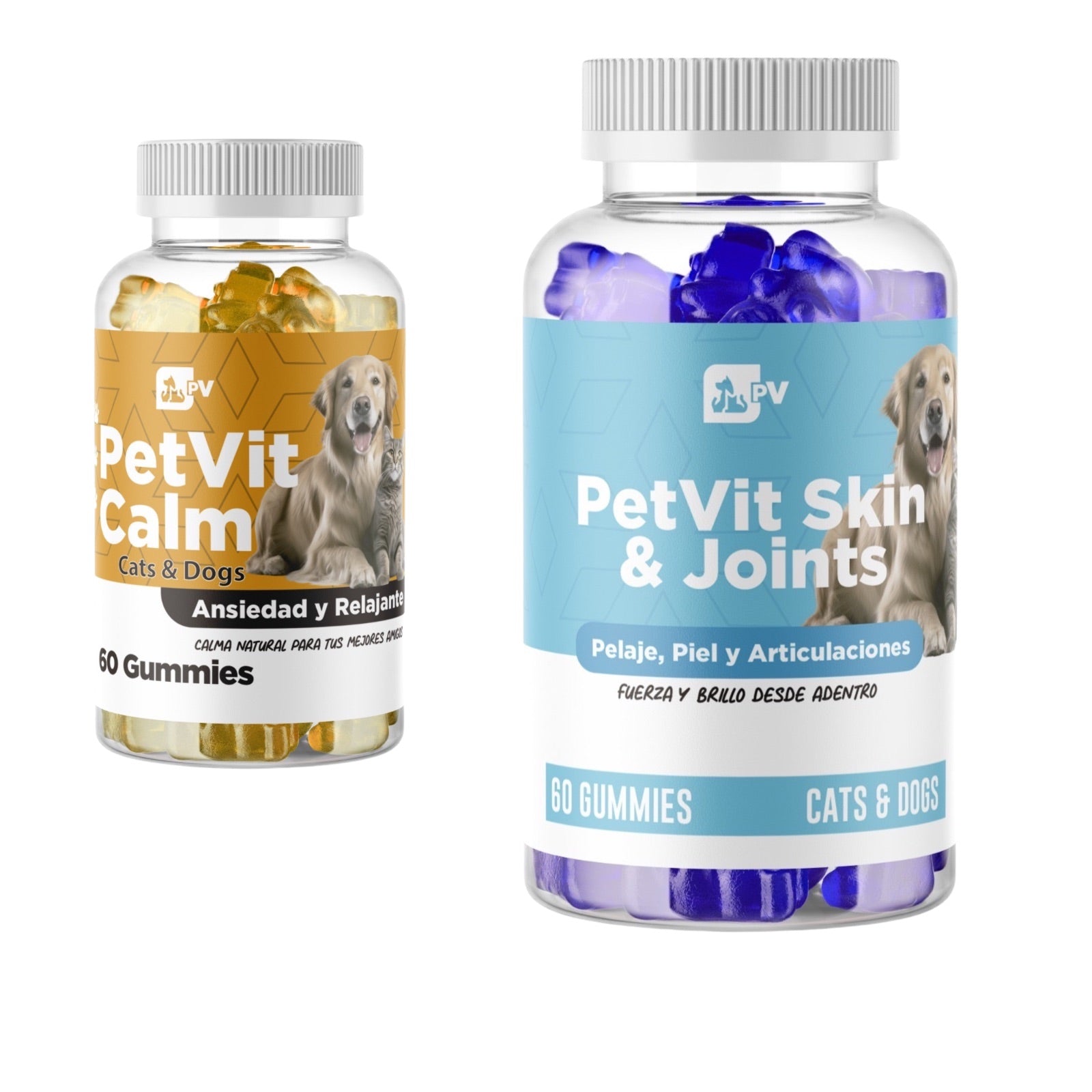 Petvit Skin&joint/Calm Pack Suplemento Natural Perro/gato articulaciones /relajante - Petvit