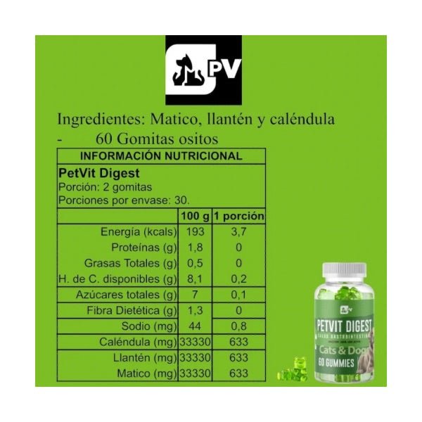 Petvit Skin&joint,digest Pack Suplemento Natural articulaciones digestión perros gatos - Petvit