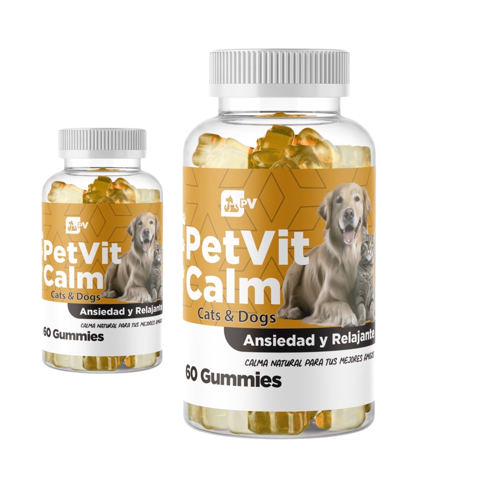 Pack Petvit 2 Calm Calmante Suplemento Natural Perro Y Gatos Estrés relajante natural - Petvit