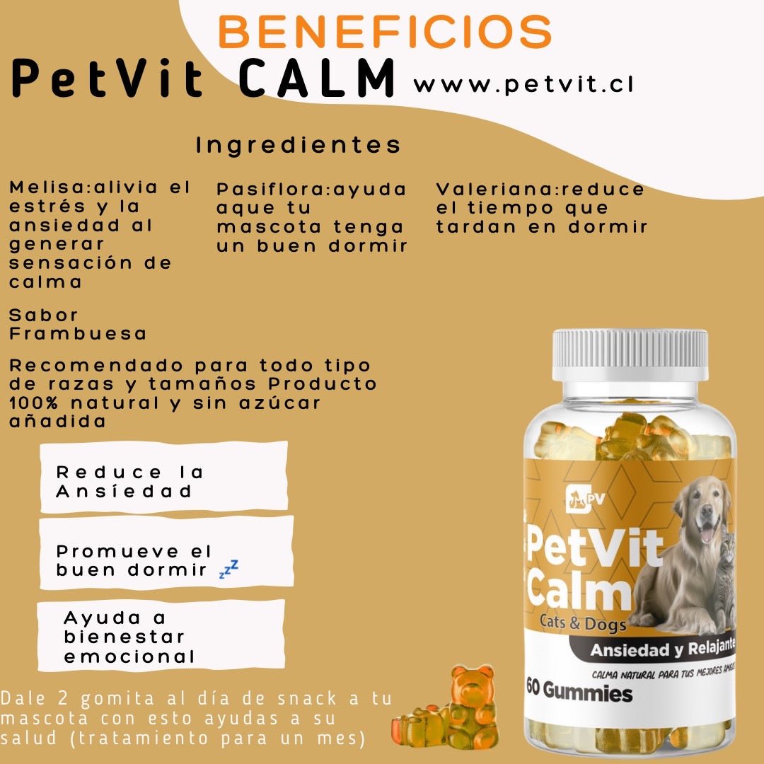 Pervit Digest,calm pack Suplemento Natural Perros Gatos calmante/digestión - Petvit